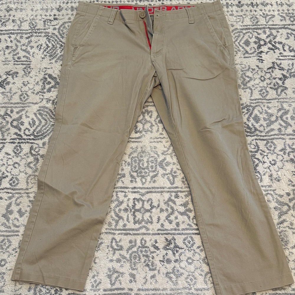 Men's Tan Under Armour Chino Pants 38 X 30